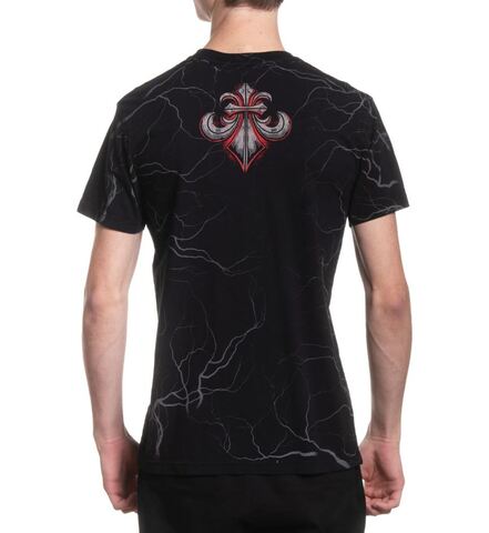 Affliction | Футболка мужская Shadow Thief Tee A27307 сзади