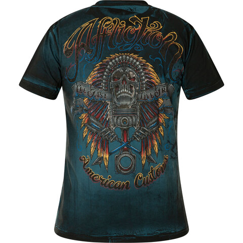 Affliction | Футболка мужская AC Native Auto A24550 спина