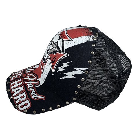 Rush Couture | Бейсболка мужская RIDE HARD LIVE HARD SNAP HAT Black RC163 левый бок