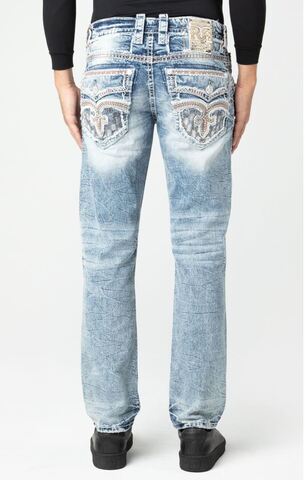 Rock Revival | Джинсы мужские LORENZO A201 ALT STRAIGHT 32" RP3815A201R сзади