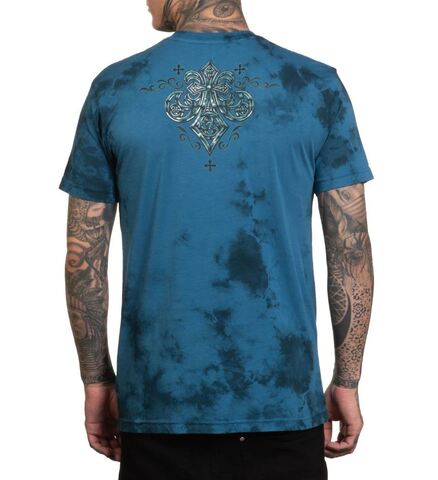 Affliction | Футболка мужская Abrasive Line Tee A27833 сзади
