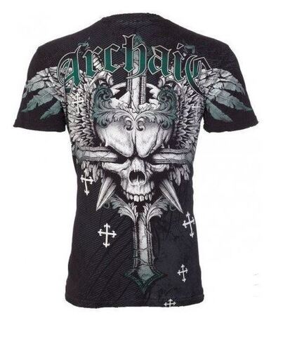 Archaic | Футболка мужская GRAVE KILLER AM1842B от Affliction спина