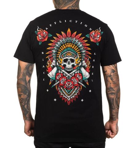 Affliction | Футболка мужская Ritual Fire Tee A26431 сзади