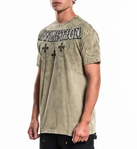 Affliction | Футболка мужская Velvet Scorn Tee A28846 слева
