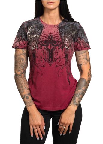 Affliction | Футболка женская WINGS OF A PHARAOH AW25165 перед