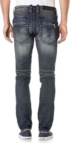 Rock Revival | Джинсы мужские FRADY S203 SKINNY MOTO RP2040S203 сзади