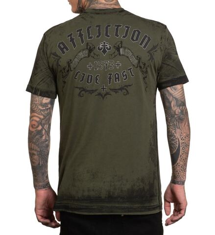 Affliction | Футболка мужская Lunar Dust Tee A27871 сзади