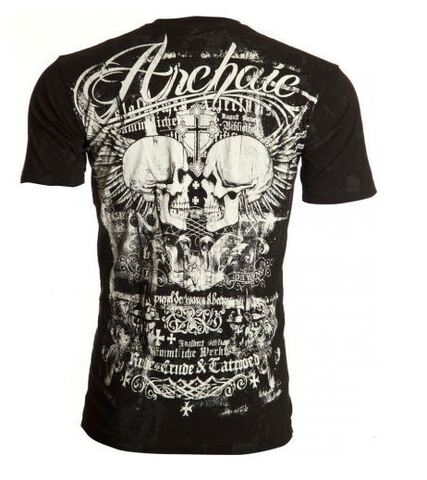 Archaic | Футболка мужская CRUDE STYLE AM1613 от Affliction спина