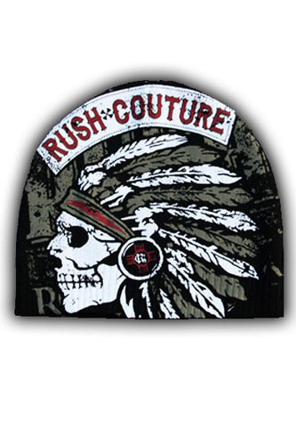 Rush Couture | Шапка AMERICAN LEGEND INDIAN RC66 BEANIE Black RC219 перед