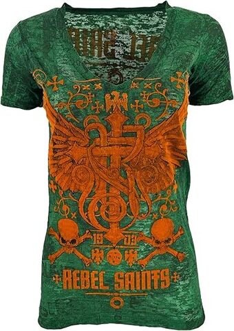 Rebel Saints | Футболка женская SOCKET NA6 от Affliction перед