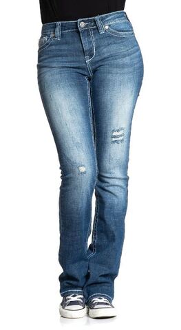 Affliction | Джинсы женские JADE FLEUR GWEN 111BC130G перед