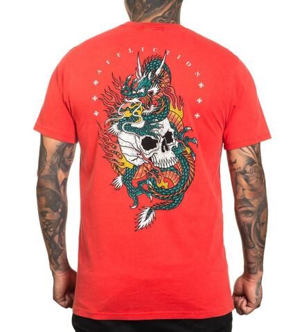 Affliction | Футболка мужская Flame &amp; Fable Tee A26215 сзади