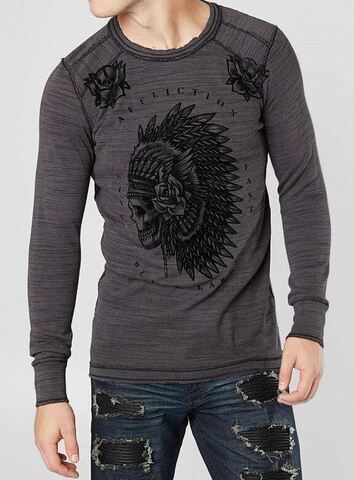 Affliction | Пуловер двусторонний мужской Night Chief Dusk A20543 перед