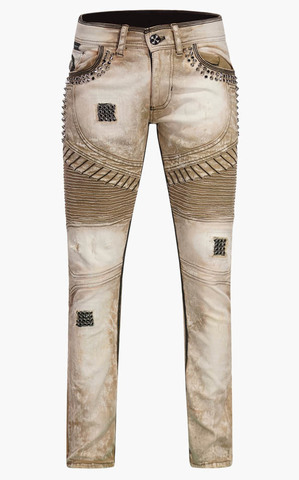 The Saints Sinphony | Джинсы мужские TAN BIKER MOTO JEANS TSG331 перед