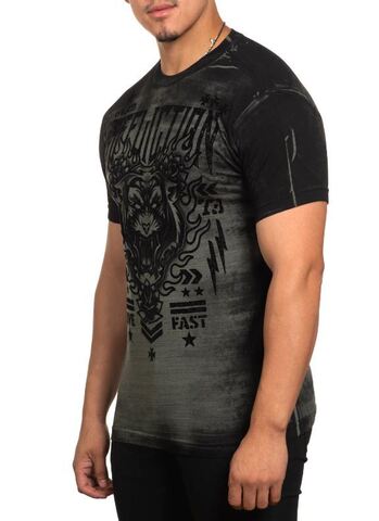 Affliction | Футболка мужская PHANTOM DAWN Olive A25796 слева