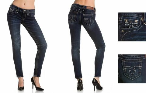 Rock Revival | Джинсы женские ANABELA S228 SKINNY RP9030S228 обе стороны и детали