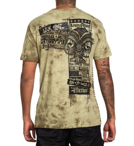 Affliction | Футболка мужская Sin City Devils Tee A26402 сзади