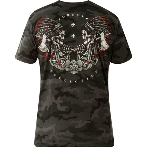 Affliction | Футболка мужская JAGUAR GOD A22775 спина