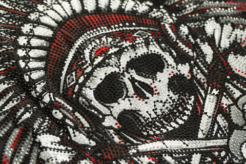 Affliction | Футболка мужская JAGUAR GOD A22775 принт спереди и стразы