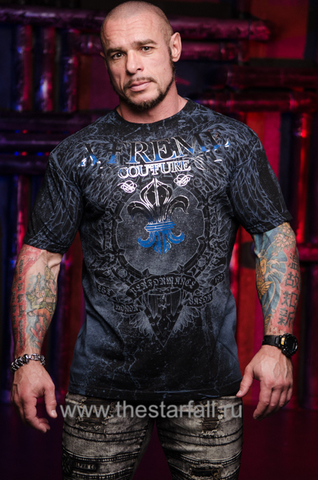 Xtreme Couture | Футболка мужская HONORABLE Black X1859I от Affliction перед