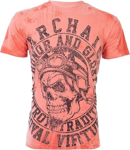 Archaic | Футболка мужская DEATH RACER Coral AM1835 от Affliction спереди