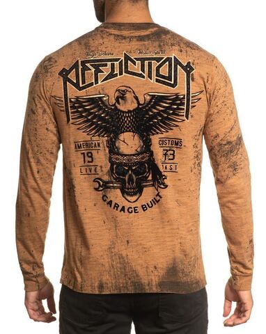 Affliction | Футболка лонгслив мужская AC HIGH SPEED GLORY A26238 сзади