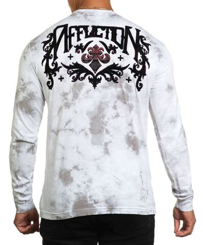 Affliction | Футболка лонгслив мужская TWISTED SMOKE A26239 сзади