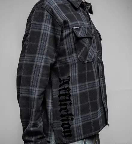 Affliction | Рубашка фланелевая мужская Winged Up Flannel Shirt 110WV967 справа
