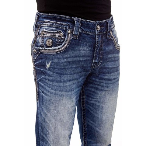 Rock Revival | Джинсы мужские ARKELL J201 STRAIGHT TJ3590J201 передний карман