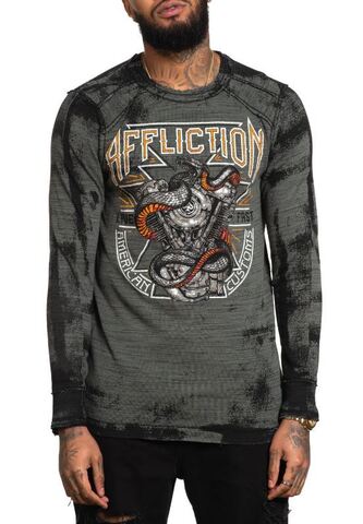 Affliction | Пуловер мужской двусторонний Paramount A26099 обратная сторона перед