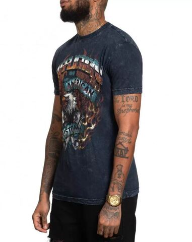 Affliction | Футболка мужская AC EAGLE FIRE BLACK A26052 слева