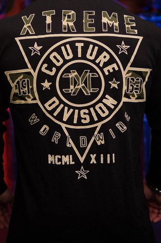 Xtreme Couture |  Футболка лонгслив мужская CAMO FORCE X1720 от Affliction принт на спине