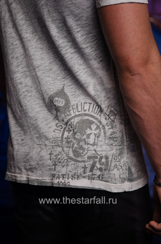Affliction | Футболка мужская двусторонняя Anti-Matter Reversible A4156 T-shirt принт на спине