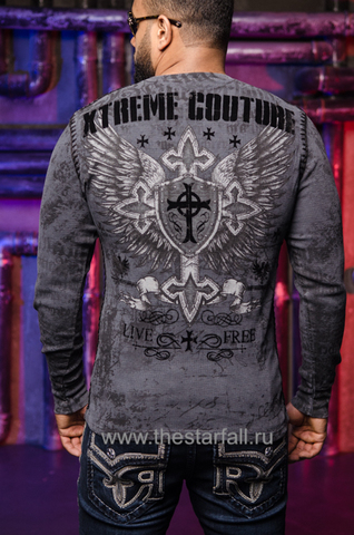 Xtreme Couture | Пуловер мужской PRO FAITH X1850I от Affliction спина на модели
