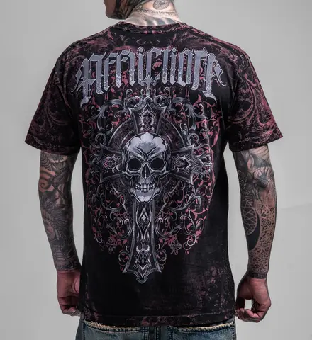 Affliction | Футболка мужская Divine Grave Tee A27325 сзади
