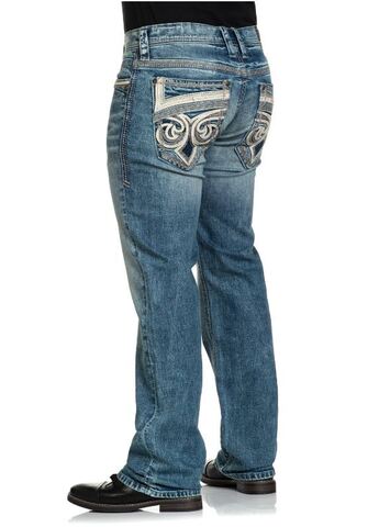 Affliction | Джинсы мужские BLAKE CRAWLEY 110RS302 сзади слева