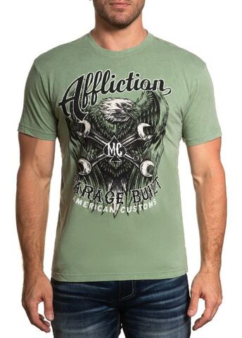 Футболка AC BORN FREE DARK GREEN Affliction