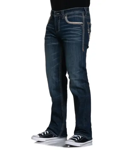 Affliction | Джинсы мужские Blake Alder Jeans Long 110RS313L слева