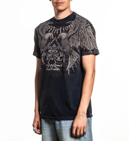 Affliction | Футболка мужская Skyward Crown Tee A29535B слева