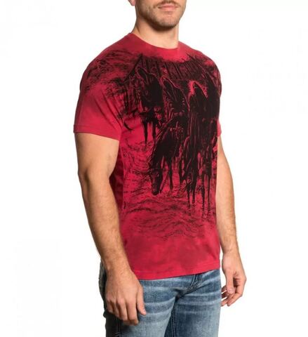 Affliction | Футболка мужская Black Night MARS RED TEA A26067 справа