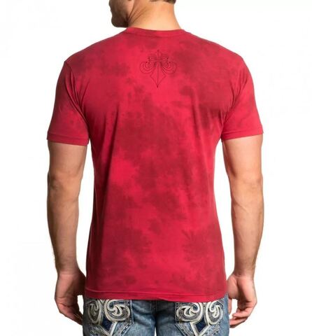Affliction | Футболка мужская Black Night MARS RED TEA A26067 сзади