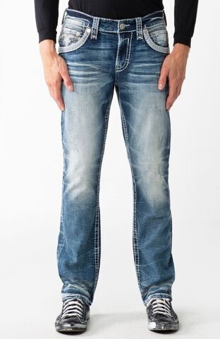 Rock Revival | Джинсы мужские SEAGRASS J200 STRAIGHT RP3574J200 перед