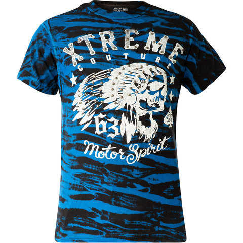 Xtreme Couture | Футболка мужская Rebellious Spirit X1993 от Affliction перед в полоску