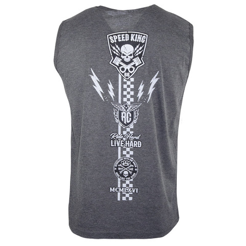 Rush Couture | Майка мужская SPEED KING SLEEVELESS Grey RC311 спина