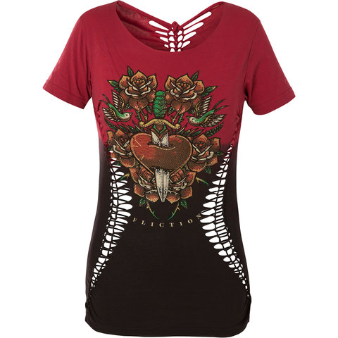 Affliction | Футболка женская VIOLA HEART AW21310 перед