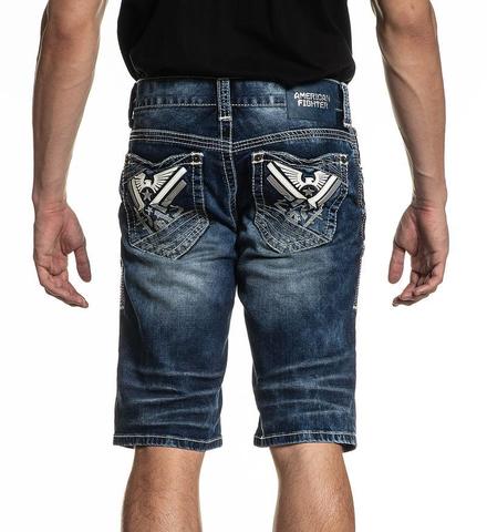 American Fighter | Шорты джинсовые мужские HERO MORROW OAKLAND 331DS102 от Affliction сзади