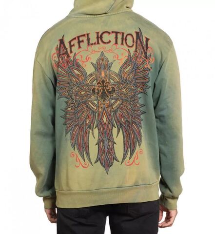 Affliction | Худи мужское ABSOLUTION PO Hood A26357 сзади