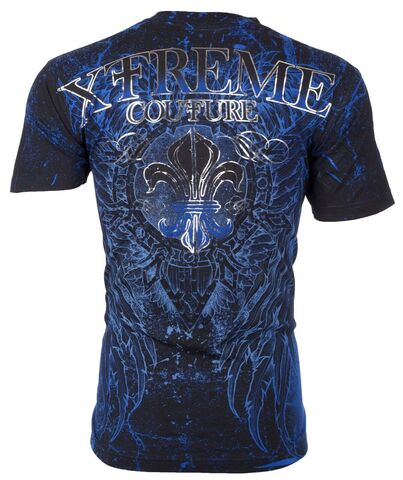 Xtreme Couture | Футболка мужская HONORABLE Navy Blue X1159 от Affliction спина