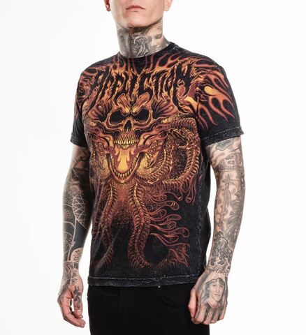 Affliction | Футболка мужская Electric Storm Tee A26649 слева