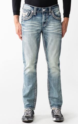 Rock Revival | Джинсы мужские BAIRD A203 ALT STRAIGHT RP3709A203 перед